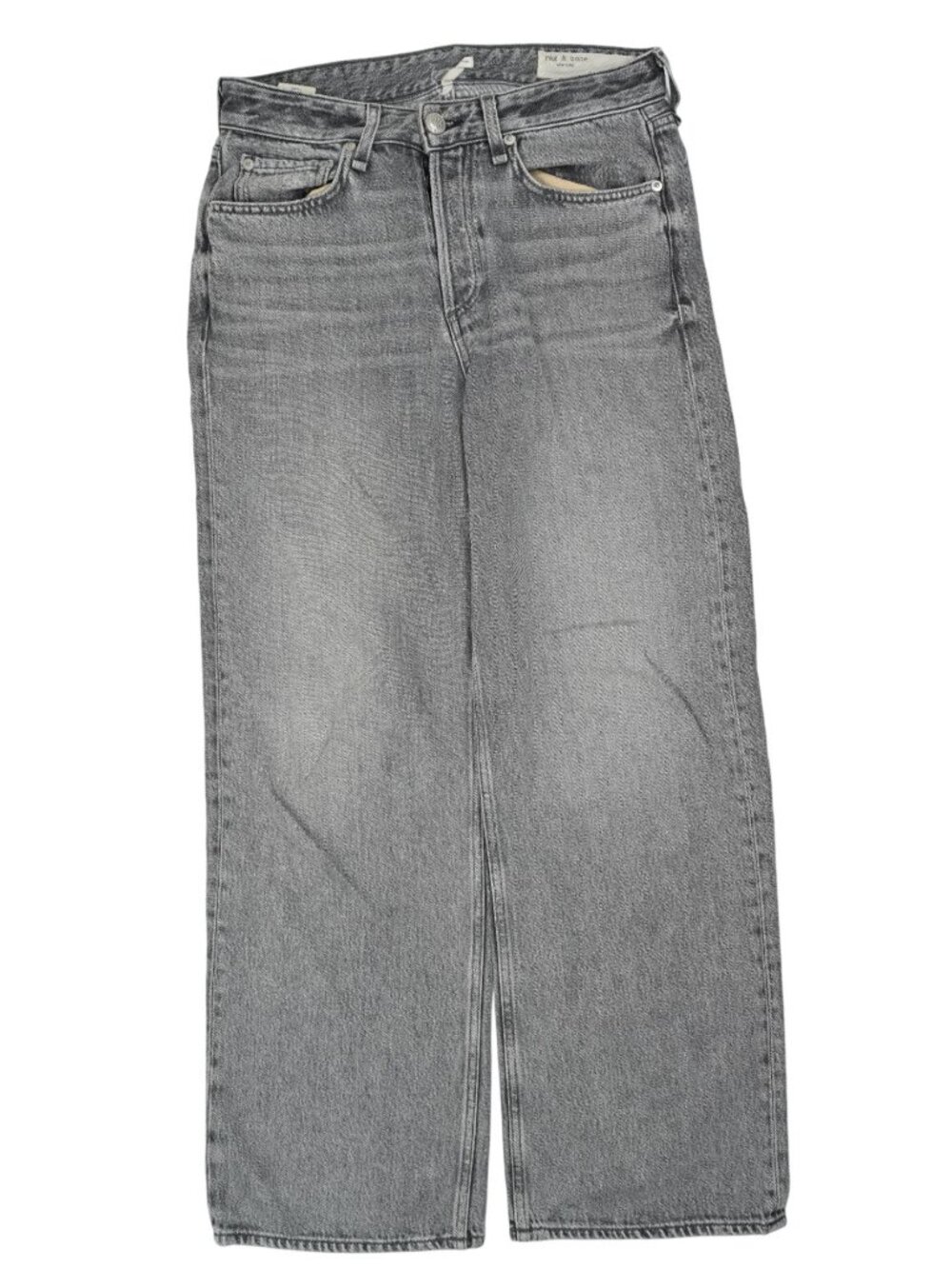 Rag & Bone Logan Broken In High Waist Relaxed Jeans in Diamond